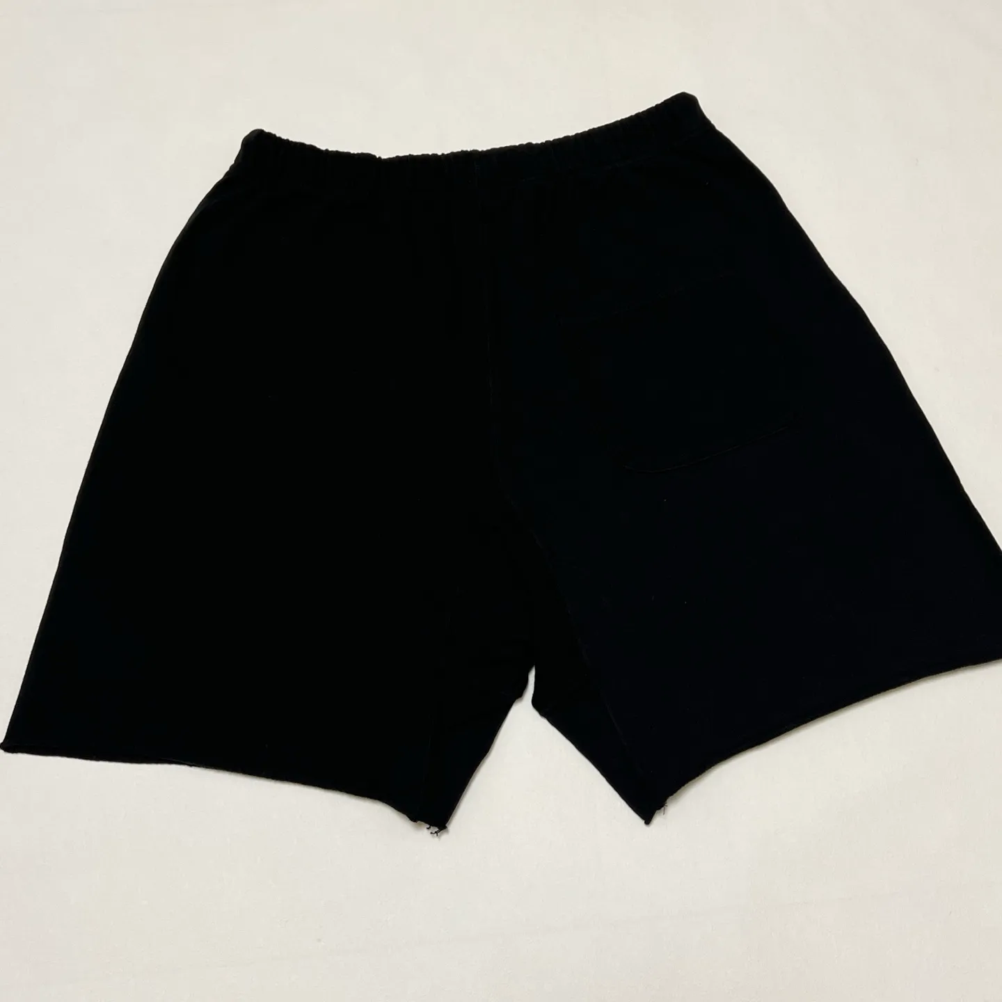 SAINT Mxxxxxx SWEAT SHORTS/RIBON SAINT/BLK pink SAINT LOGO shorts, black S-XL cotton and linen OE yarn fabric, stiff, light, comfortable and breathable, non-locking design, naturally rolled back after water, super handsome version, easy to match, original consistent main mark, wash water mark, little angel anti-counterfeiting mark